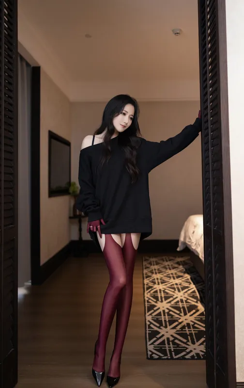 鱼子酱Fish（私拍）- NO.244 《红与黑》 - 鱼子酱Fish